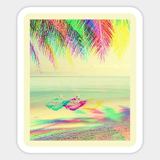 Beach Pop Art Sticker